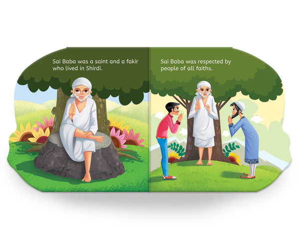 My First Shaped Board Book: Illustrated Sai Baba Hindu Mythology Picture Book - Board Book