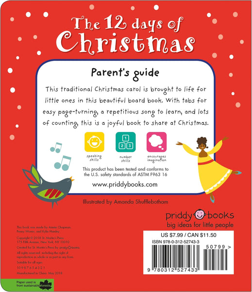 The 12 Days Of Christmas : A Lift-The-Tab Book - Board Book