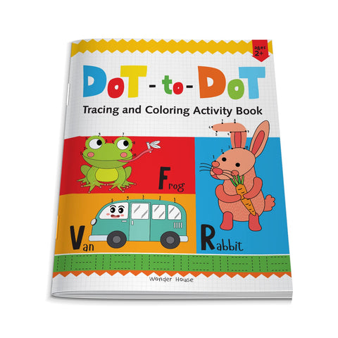 Preschool Activity Book: Dot-To-Dot - Tracing and Coloring Activity Book For Kids - Paperback