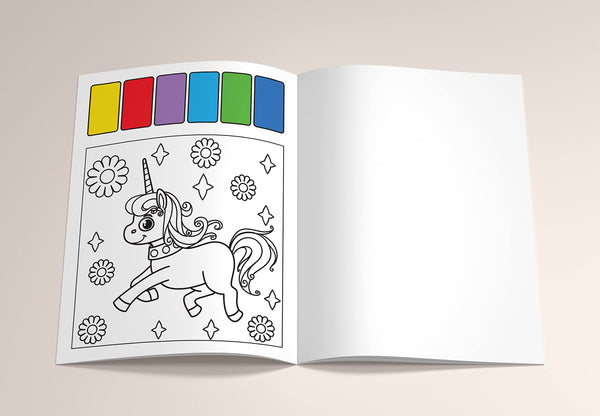 Pick And Paint Colouring Activity Books For Kids : Unicorn - Paperback