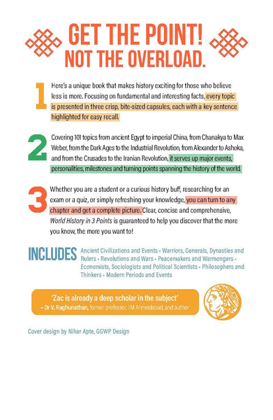 World History In 3 Points - Paperback