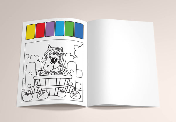 Pick And Paint Colouring Activity Books For Kids : Unicorn - Paperback