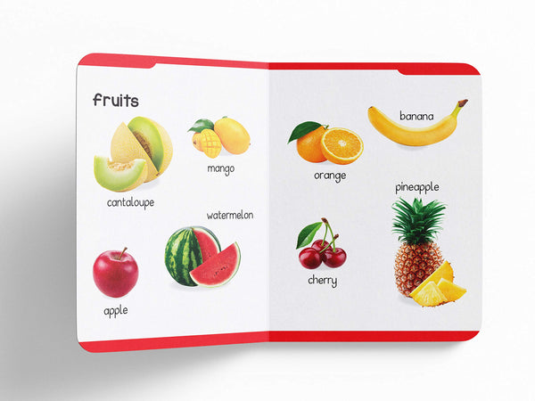 Early Learning Padded Book of Food  - Board Book