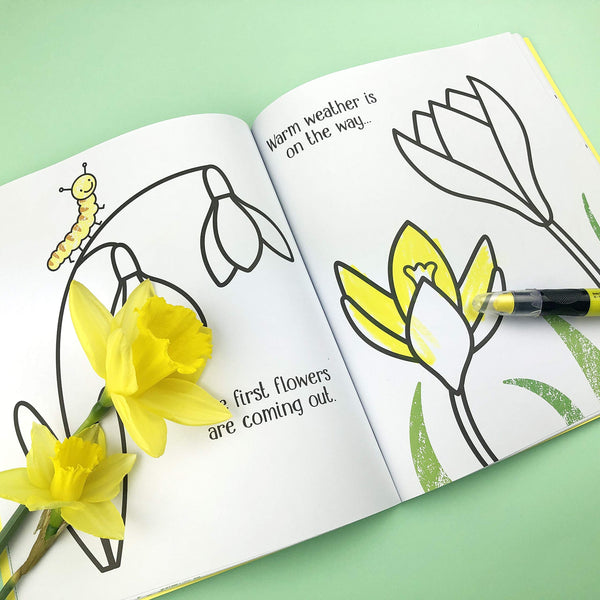 First Colouring Springtime - Paperback