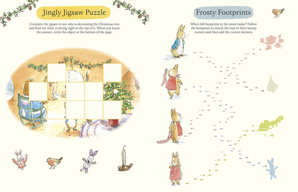 Peter Rabbit Christmas Fun Sticker Activity Book  - Paperbook