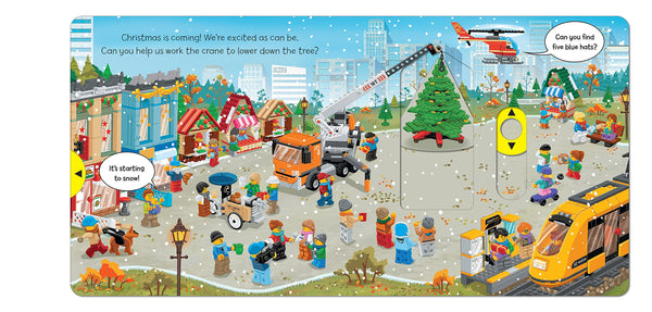 Lego City: Merry Christmas (A Push, Pull and Slide Book) - Board Book