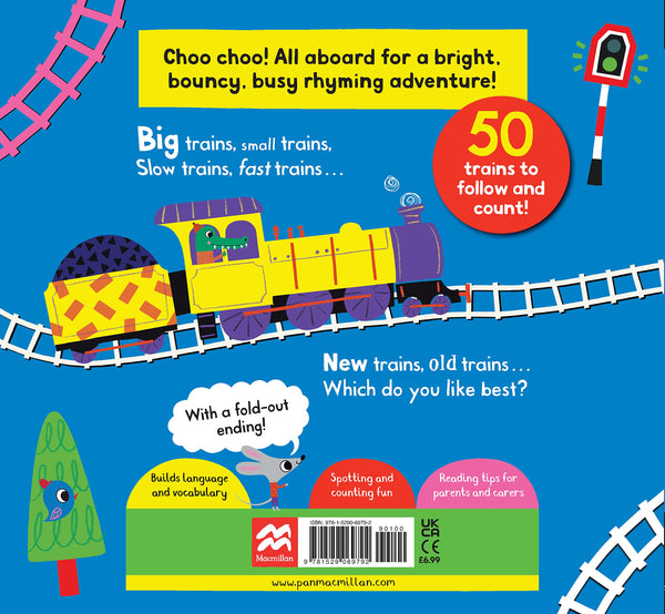 Trains Trains Trains!: Find Your Favourite (50 Vehicles to Follow and Count, 1) - Paperback