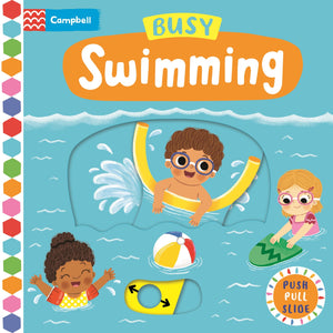 Campbell Busy Books #58 : Busy Swimming - Board Book