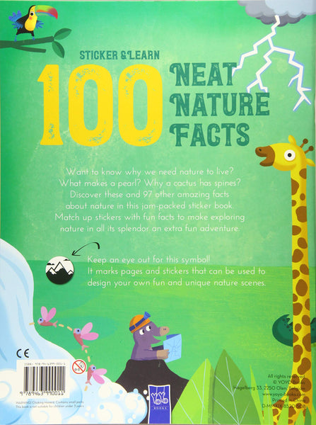 100 Neat Nature Facts Stickers - Paperback