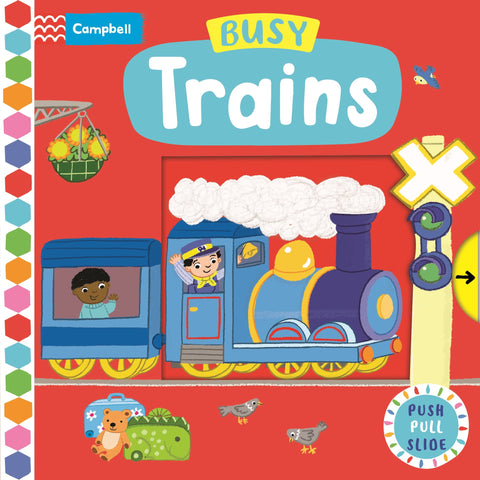 Campbell Busy Books #59 : Busy Trains - Board Book