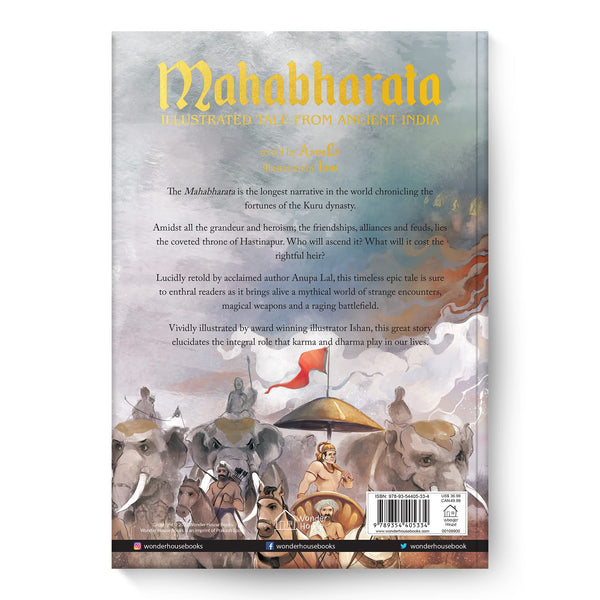 Mahabharata - Illustrated Tales From Ancient India (Deluxe Edition) - Hardback