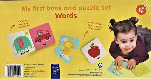 My First Book And Puzzle Set : Words - Board Book