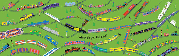 Trains Trains Trains!: Find Your Favourite (50 Vehicles to Follow and Count, 1) - Paperback