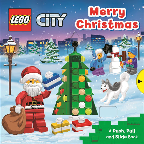 Lego City: Merry Christmas (A Push, Pull and Slide Book) - Board Book