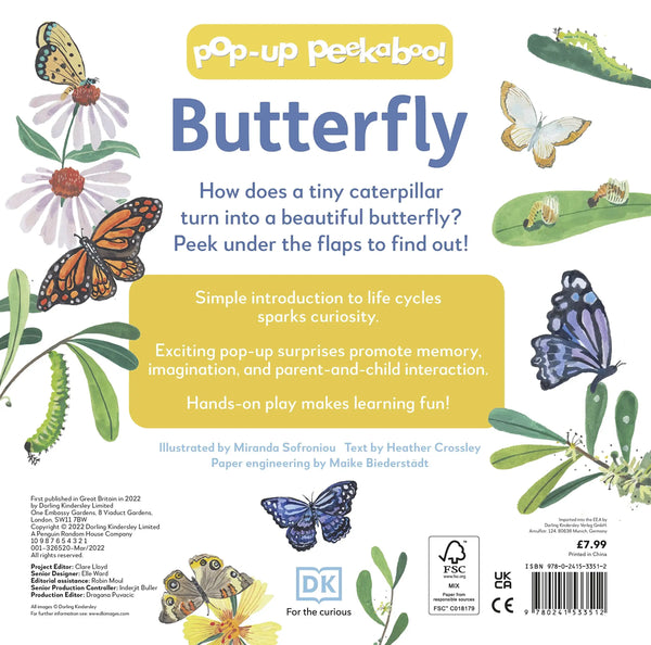 Pop-Up Peekaboo! Butterfly - Board Book