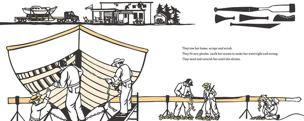 Old Wood Boat - Hardback
