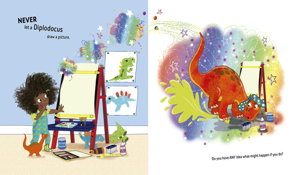 Never Let a Diplodocus Draw - Paperback