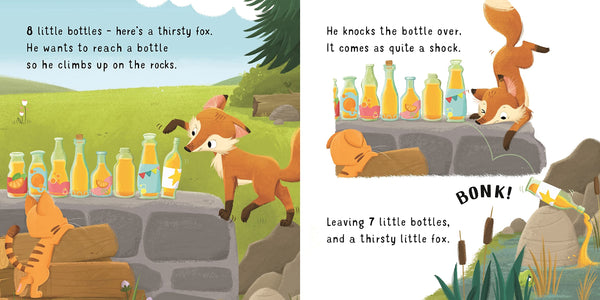 Ten Little Bottles Sitting On The Wall - Board Book