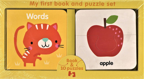 My First Book And Puzzle Set : Words - Board Book