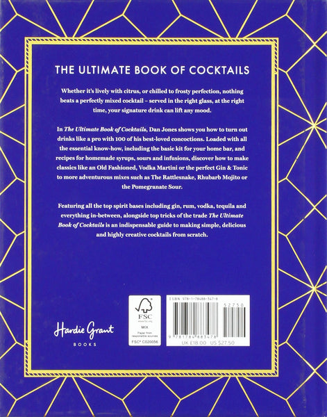 The Ultimate Book Of Cocktails - Hardback