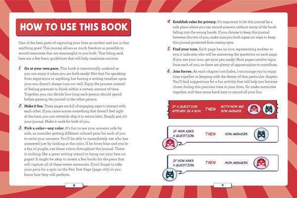 Just You & Me : An Interactive Journal for Mother and Son - Hardback