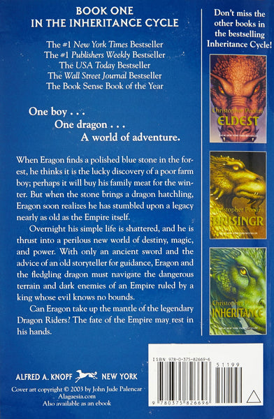 The Inheritance Cycle #1 : Eragon - Paperback