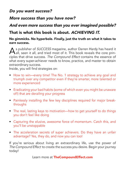 The Compound Effect - Paperback