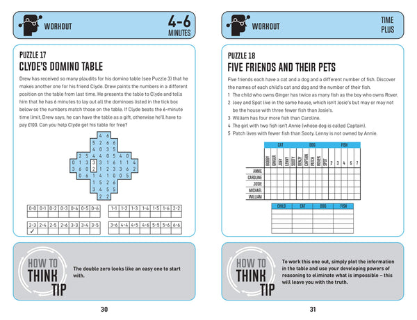 How to Think - Logical Thinking Puzzles: Brain-training puzzles to improve analysis and decision-making - Paperback