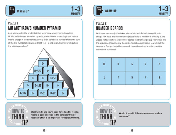 How to Think - Logical Thinking Puzzles: Brain-training puzzles to improve analysis and decision-making - Paperback