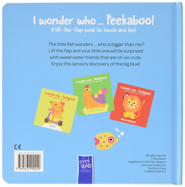 I Wonder Who Peekaboo Water Animals - Board Book