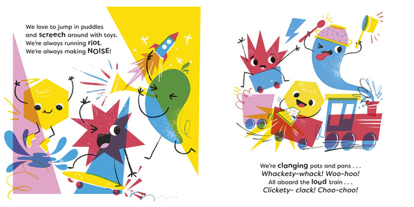 Crash! Bang! Wallop! Three noisy friends are making a riot, till they learn to be calm, relax and be quiet - Paperback