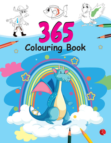 365 Colouring Book (Paint And Draw With 365 Big Pictures) - Paperback