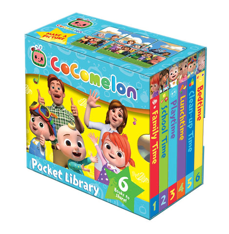 Official CoComelon Pocket Library : 6 little books about JJ, His Family and Friends (Perfect for Pre-Schoolers) - Board Book