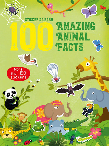 100 Fun Facts to Sticker : Animals - Paperback