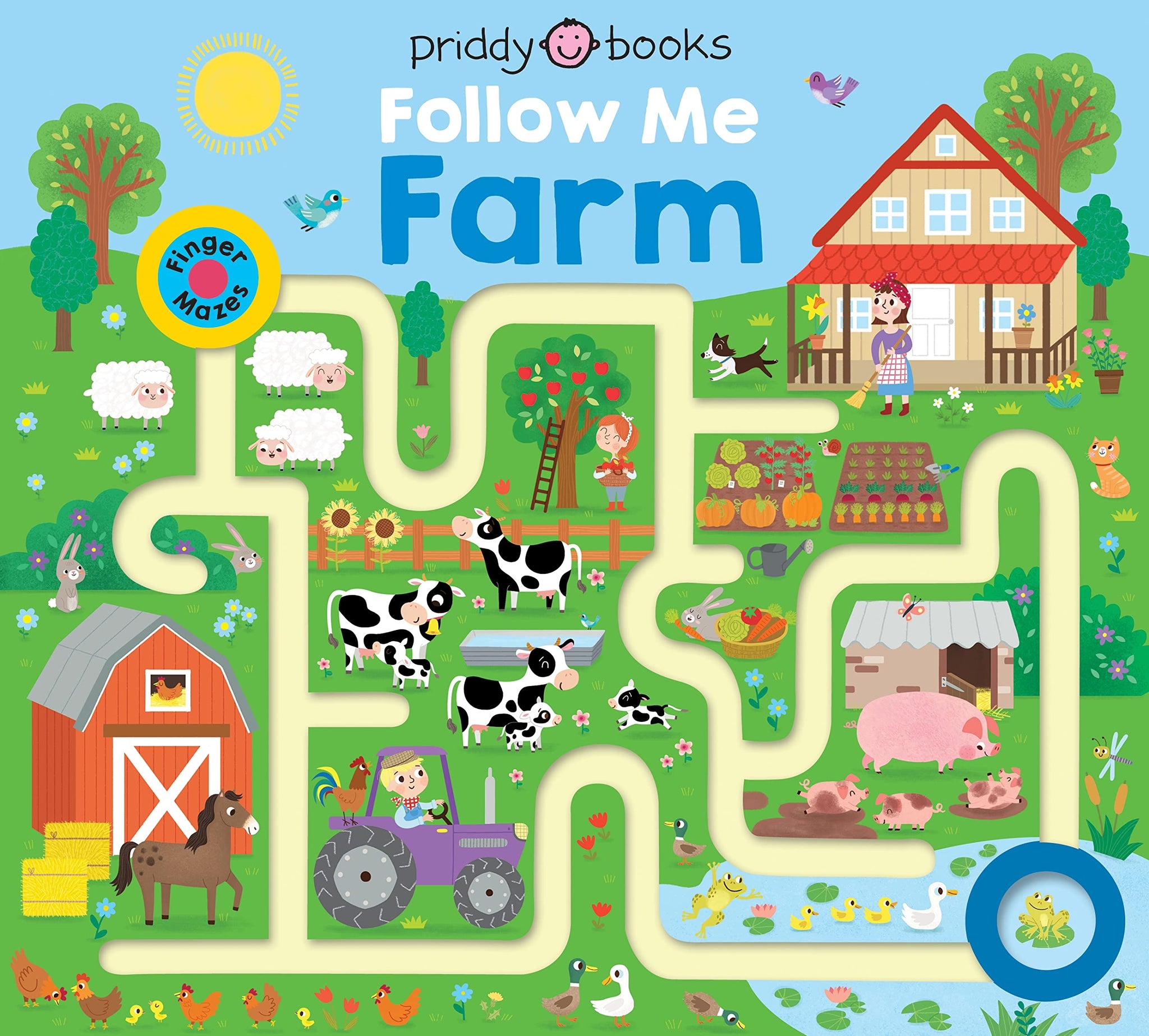 Maze Book: Follow Me Farm - Board Book
