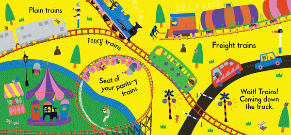 Trains Trains Trains!: Find Your Favourite (50 Vehicles to Follow and Count, 1) - Paperback