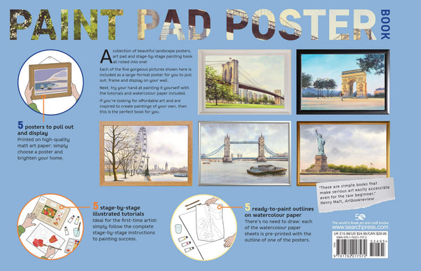 City Scenes Paint Pad Poster - Paperback