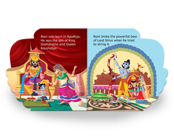 My First Shaped Board Book: Illustrated Ram Hindu Mythology Book - Board Book