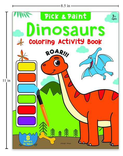 Pick And Paint Colouring Activity Books For Kids : Dinosaur - Paperback