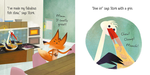 Little Board Books : The Fox and the Stork  - Board book