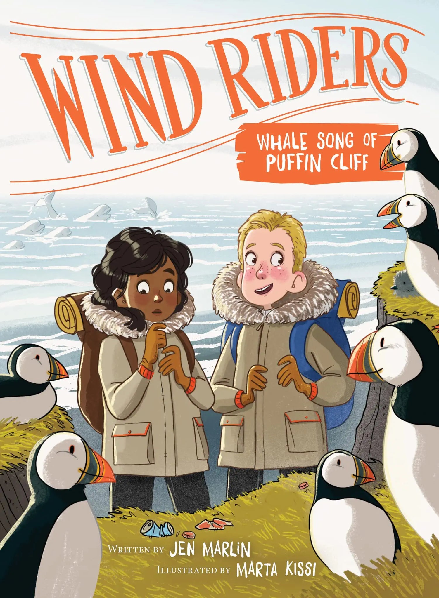 Wind Riders #4 : Whale Song of Puffin Cliff - Paperback