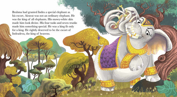 Vehicles Of Gods : Indra And Airavat The Elephant - Paperback