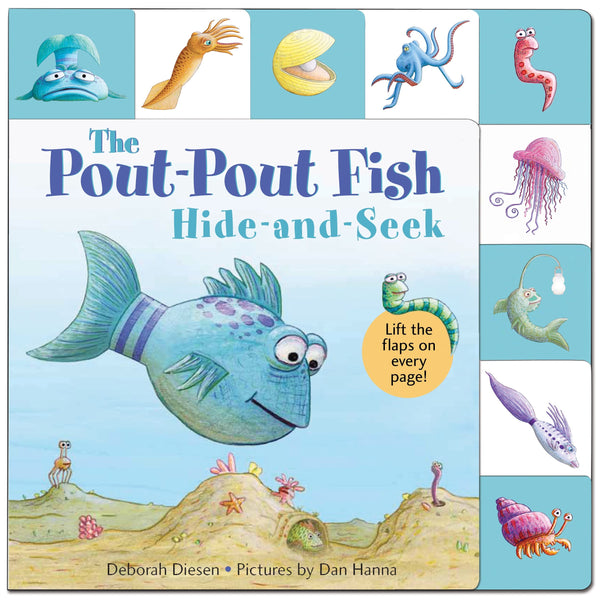 Lift-the-Flap Tab: Hide-and-Seek, Pout-Pout Fish - Board Book