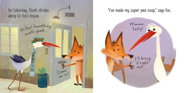 Little Board Books : The Fox and the Stork  - Board book