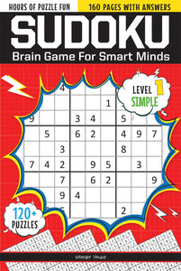 Sudoku - Brain Games For Smart Minds Level 1 Simple - Paperback