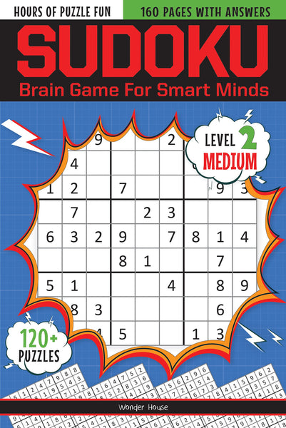 Sudoku - Brain Games For Smart Minds Level 2 Medium - Paperback