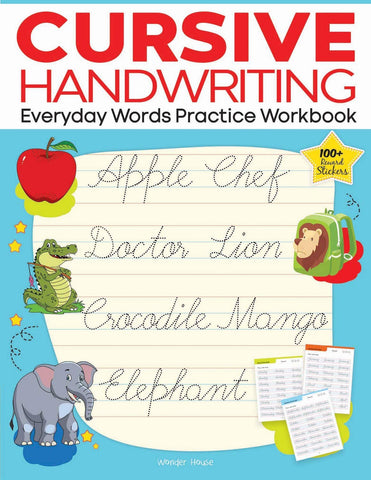 Cursive Handwriting - Everyday Words: Practice Workbook For Children - Paperback