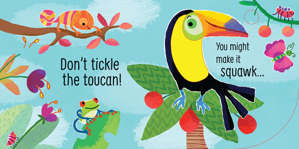 Usborne Touchy Feely Sounds : Don't Tickle The Tiger - Boardbook