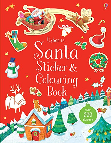 Santa Sticker and Colouring Book - Paperback