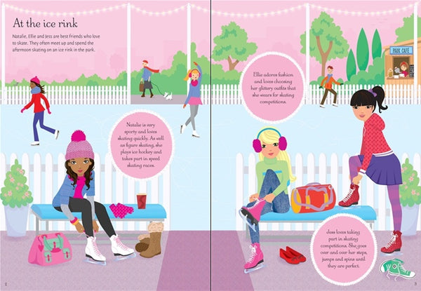 Sticker Dolly Dressing Action & Ice Skaters - Paperback